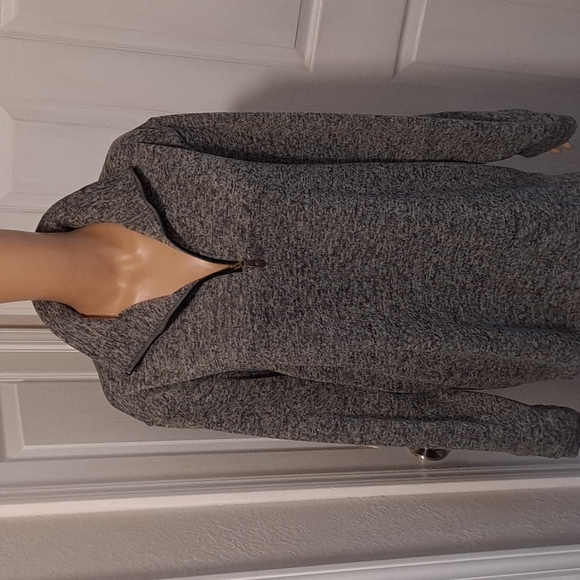 NWOT Haggar Mens XL Grey 1/4 Zip Long Sleeve Cool 18" Pro Pullover Sweatshirt - Picture 1 of 7